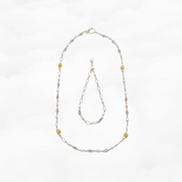 Комплект украшений «Благоприятный Лотос» (ожерелье и браслет)